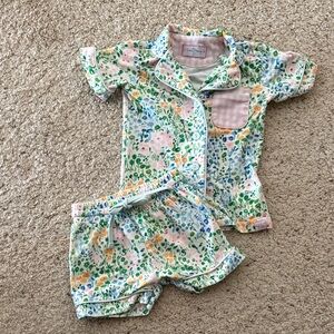 SweetHoney Floral Kids Pajama Set - like new
